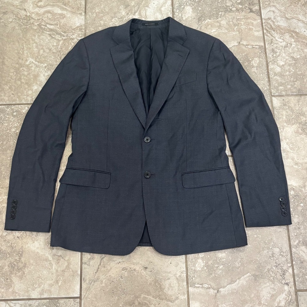 Emporio Armani G Line Mens Blazer Super 130s Virgin Wool‎ Charcoal Grey 50 40R